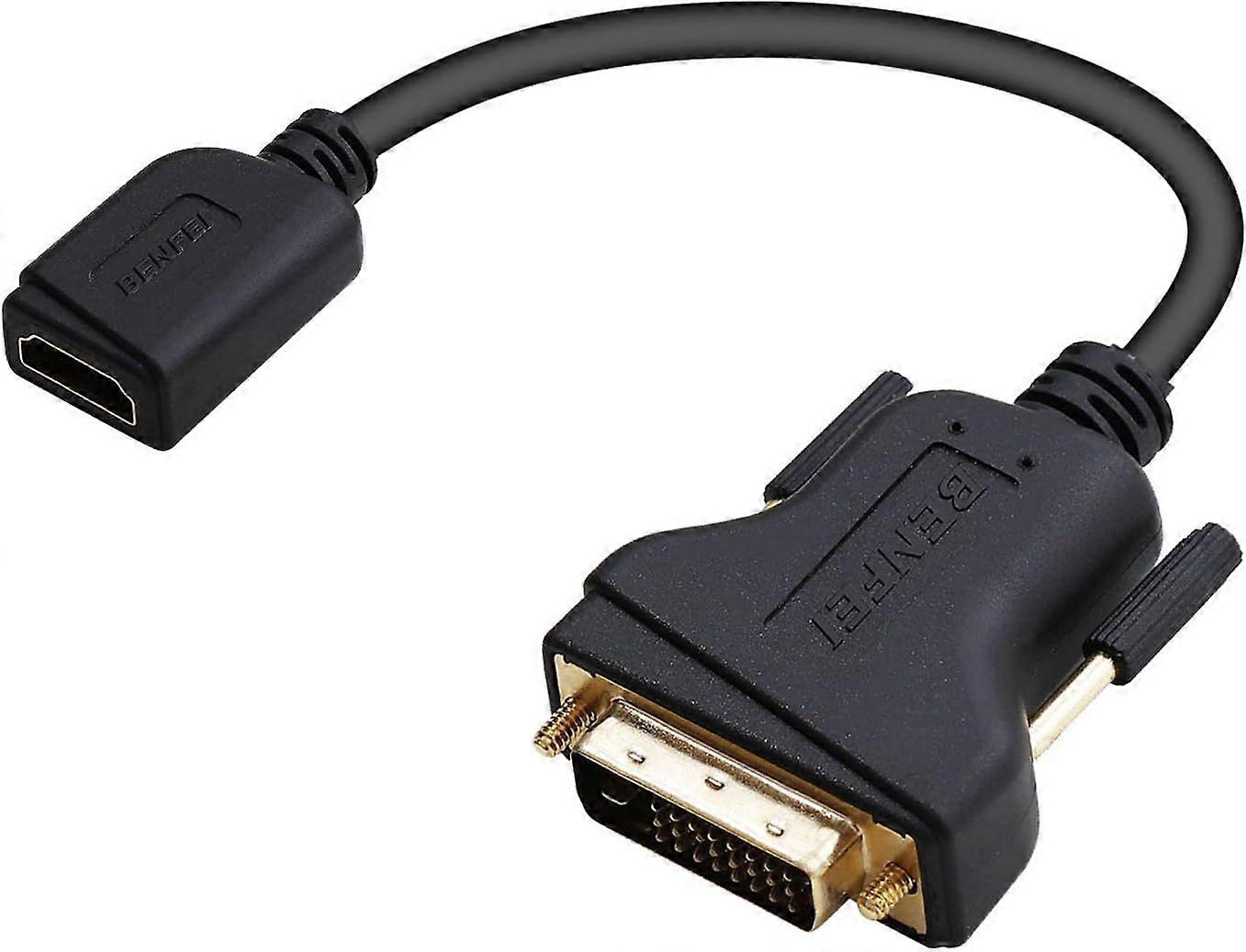 Bidirektionaler Dvi-zu-hdmi-(dvi-d)-adapter (stecker/buchse) Mit Vergoldetem Kabel, 3er-pack