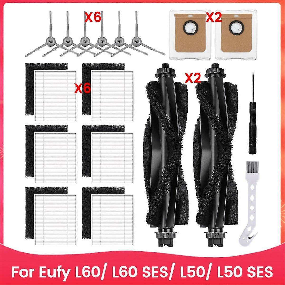 Hauptseitenbürste, Hepa-filter Und Reinigungstuch Für Den Eufy L60/l60 Ses/l50/l50 Ses Saugroboter
