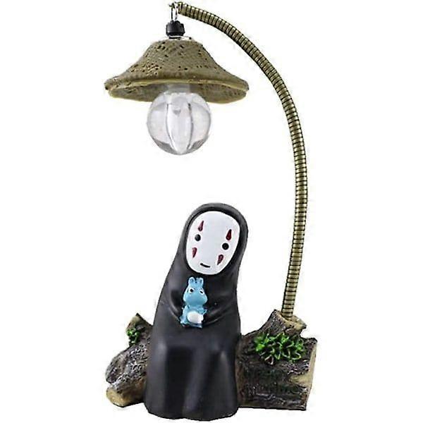 Gesichtsloses Nachtlicht, Anime-figur, Kindertischlampe, Geschenk, Wohnaccessoire, Ornament, Handgefertigte Harzpuppe