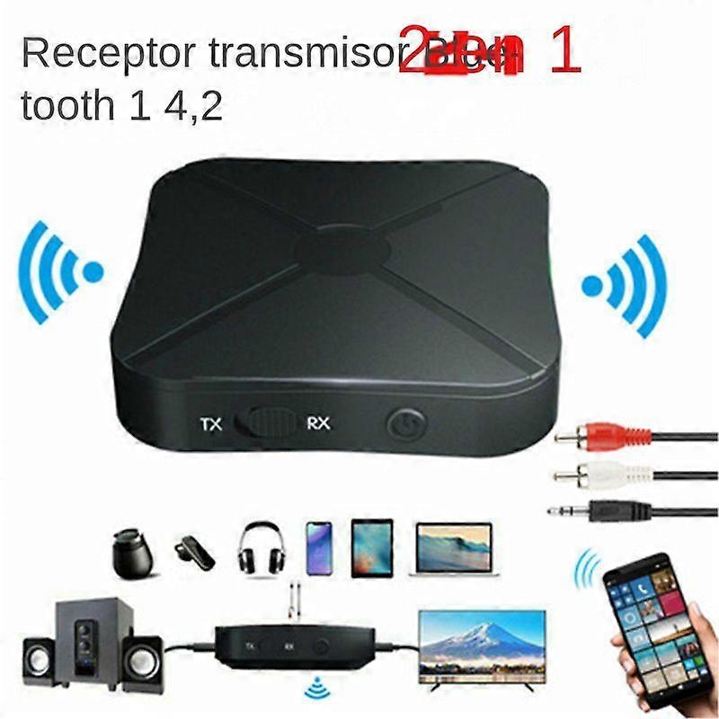 Bluetooth 4.2 Transceiver, 3,5-mm-klinkenbuchse, Rca-aux-eingang, Usb-flash-laufwerk, Drahtloser Audioadapter Für Freisprechanrufe, Kompatibel Mit Autolautsprechern, Fernseher Und Pc.