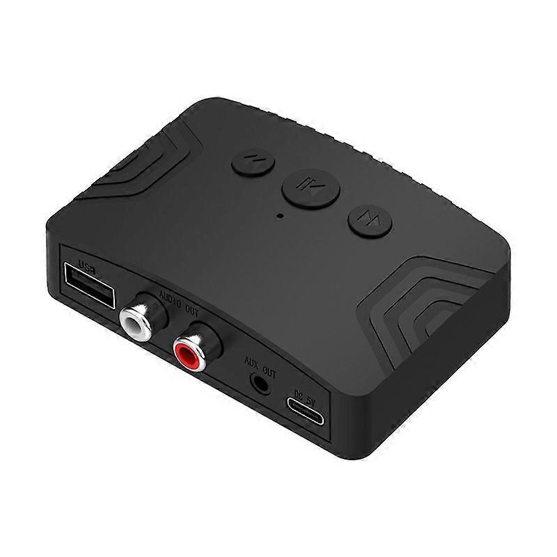 Neuer Und Verbesserter Bluetooth 5.3 Transceiver, Drahtloser Stereo-audioadapter Mit 3,5-mm-aux-, Rca-, Usb- Und Usb-flash-laufwerksanschlüssen Für Fernseher, Pc Und Lautsprecher.