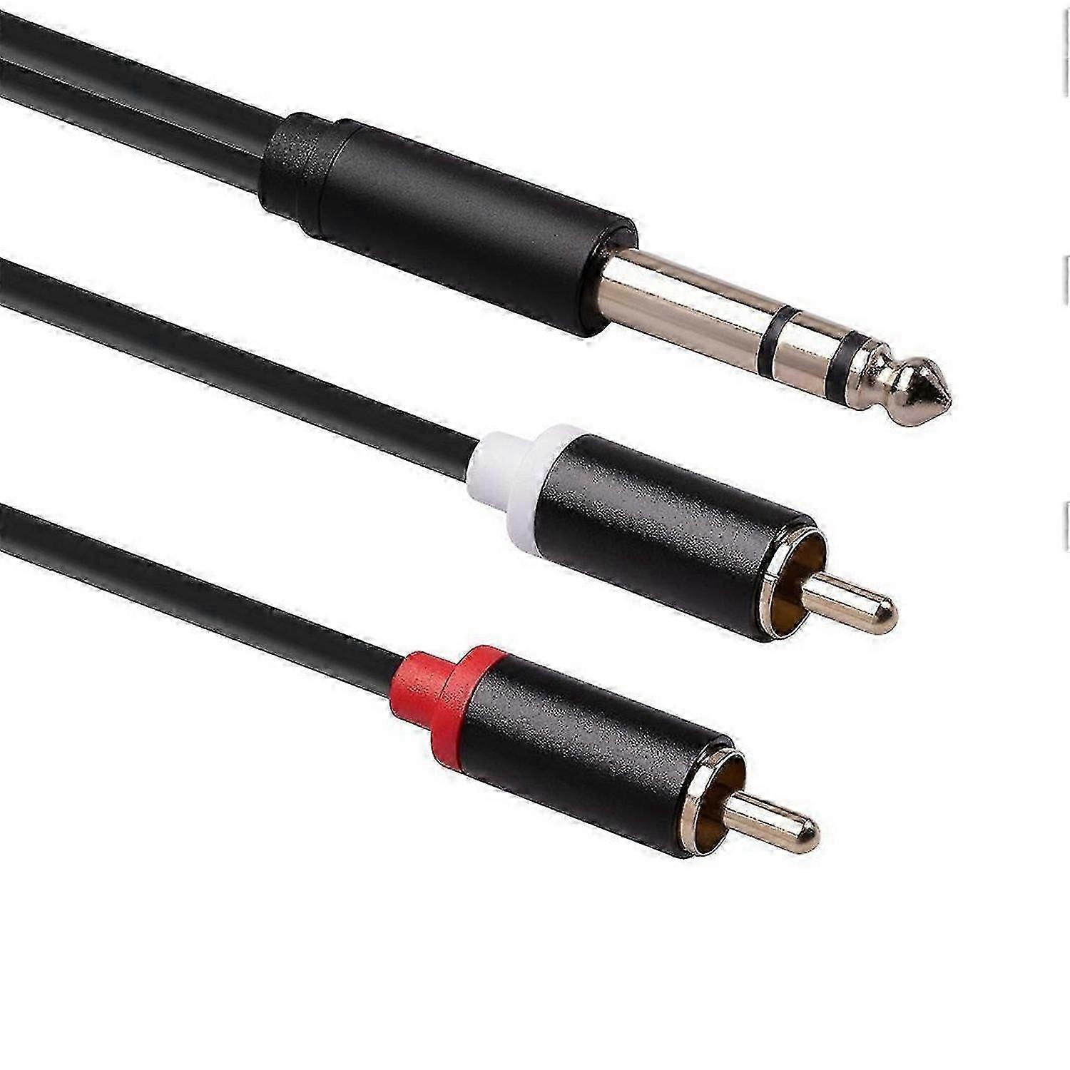 Câble Répartiteur En Y Pour Prise Auxiliaire Audio 6,35 Mm (compatible Avec Amplificateurs Et Lecteurs Dvd Audio)