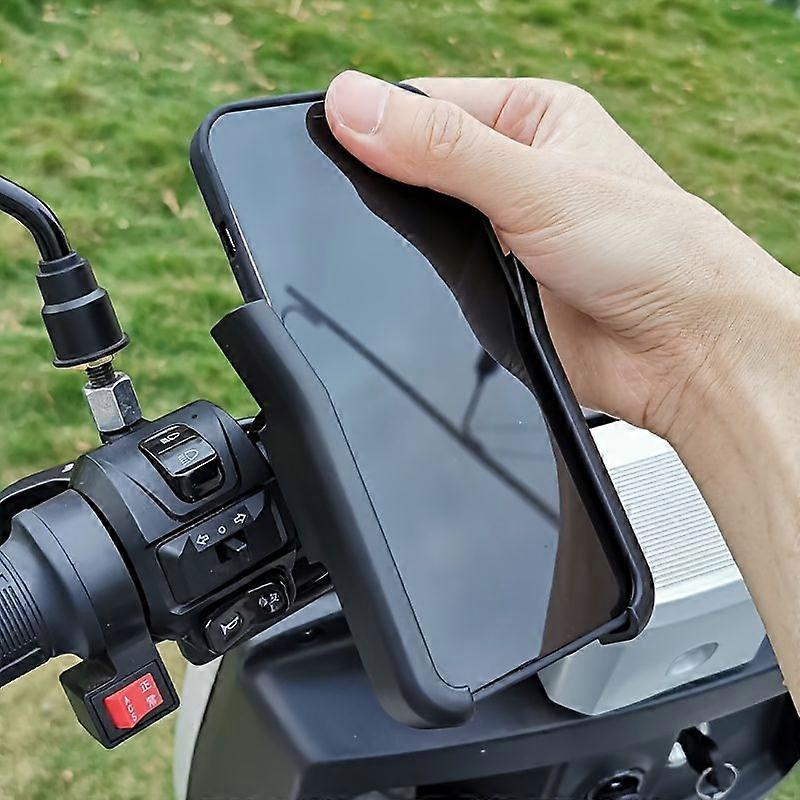 Support De Téléphone Pour Moto, Fixation De Guidon Réglable En Abs Pour Vélo, Scooter, Vélo Électrique, Navigation, Universel