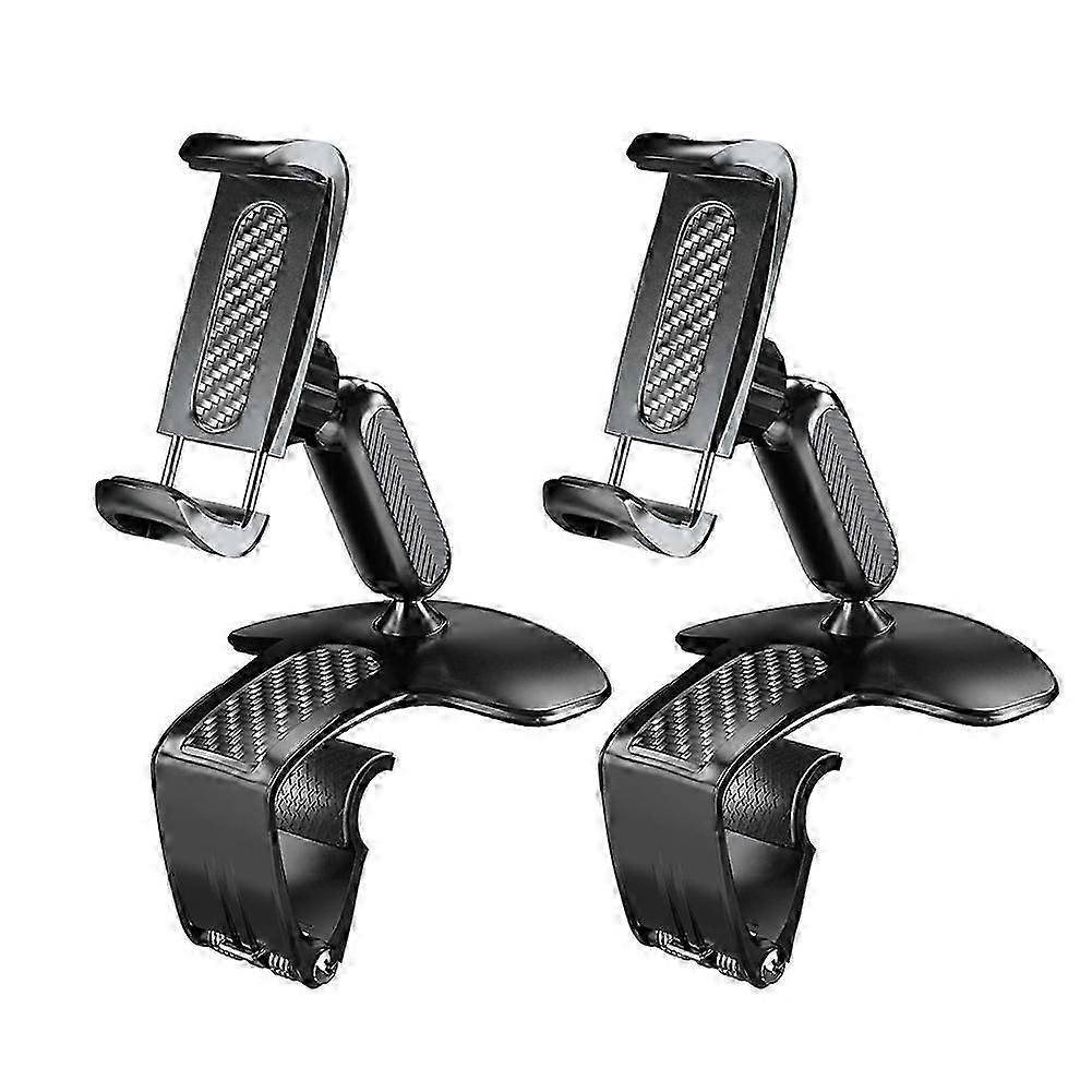 Lot De 2 Supports De Téléphone À Pince Pour Tableau De Bord, Support Multifonctionnel Pour Smartphones, Support De Tableau De Bord Kns