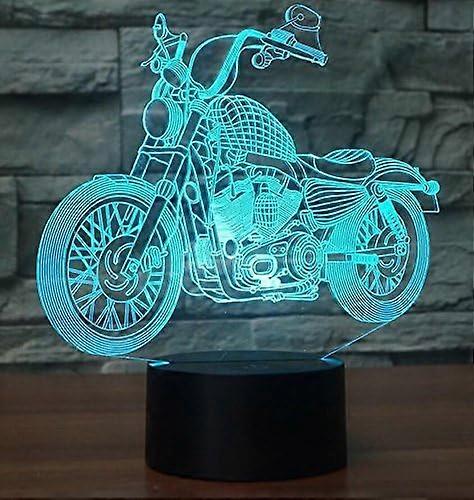 Scsyv 3d-nachtlicht Mit Optischer Illusion, 7 Wechselnde Farben, Berührungsschalter, Dekorative Tischlampe, Geschenkidee