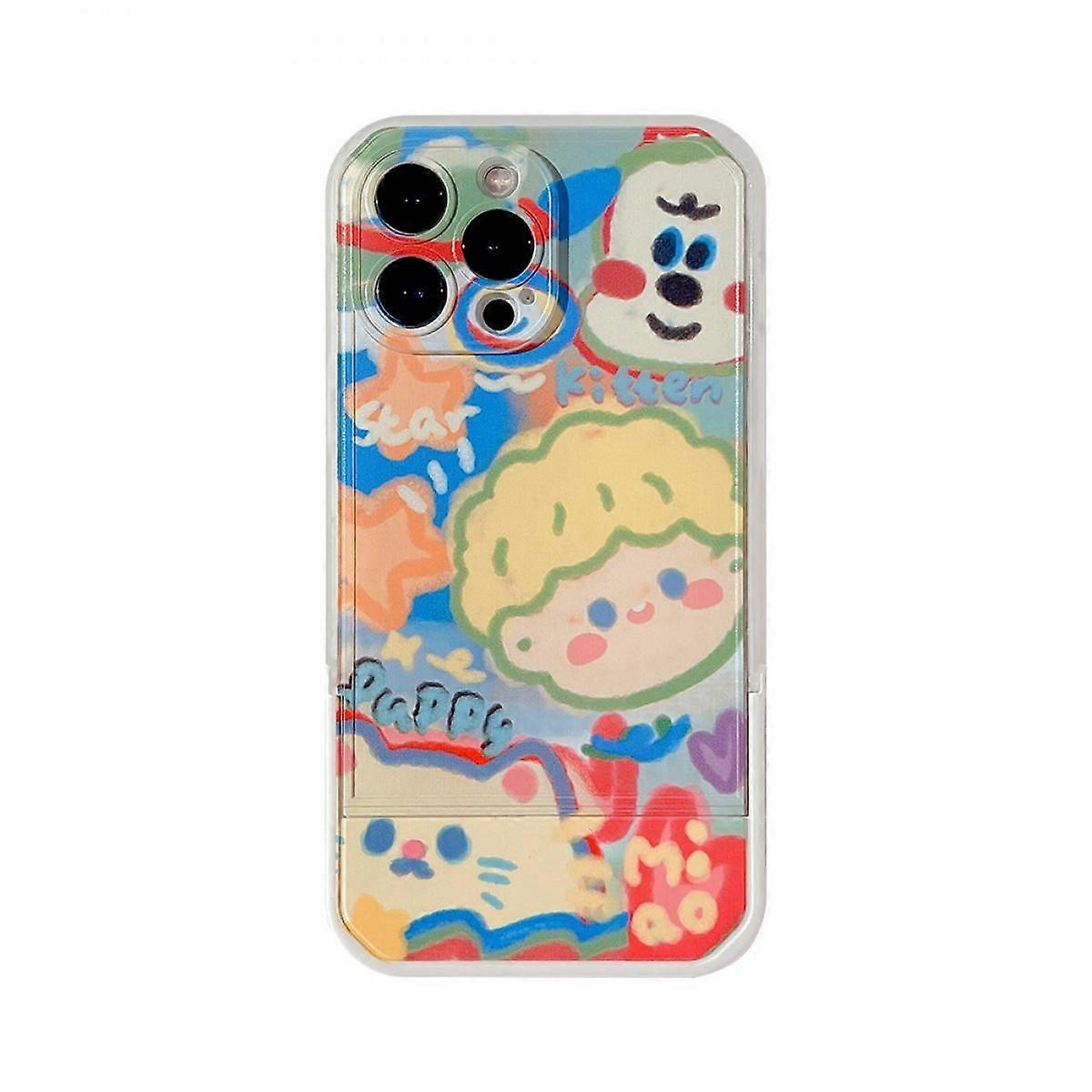 Handyhülle Mit Cartoon-doodle-motiv, Hochauflösendes Ölgemälde, Ultradünn, Flexibel, Kratz- Und Stoßfest, Kompatibel Mit Iphone 11 Pro.
