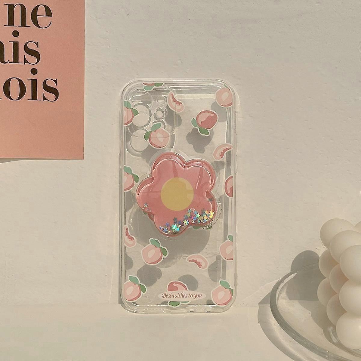 Die Iphone 13 Pro Hülle Besticht Durch Ein Hübsches, Transparentes Blumenmuster Und Ist Ideal Für Mädchen Und Frauen. Sie Ist Leicht Und Schlank Und Bietet Dank Ihrer Tpu-konstruktion Stoßfesten Schut