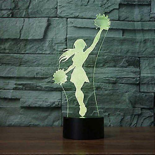 Scsyv Original 3d-touch-tisch-/schreibtischlampe, Cheerleader-design, 7 Wechselnde Farben, Wohnaccessoires, Weihnachts- Oder Geburtstagsgeschenk