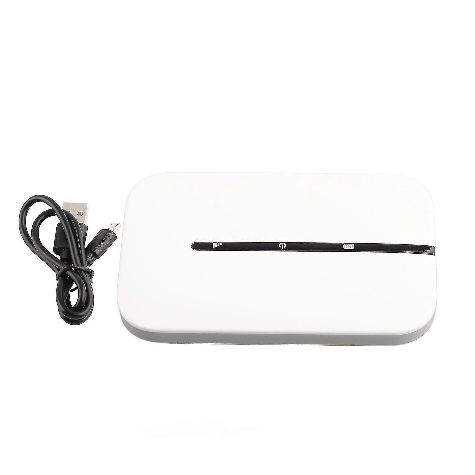 Routeur Wifi 4g Blanc Avec Emplacement Pour Carte Sim, Jusqu'à 10 Utilisateurs, 2,4 Ghz, Alimenté Par Batterie, Compatible Avec Téléphones, Pc Et Tablettes.