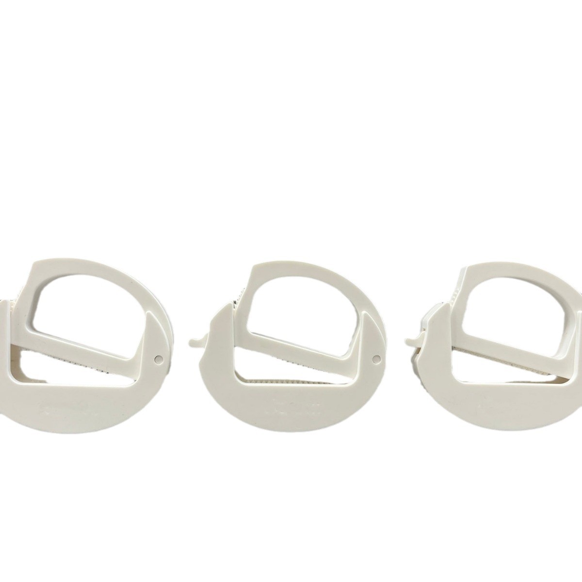 Taschenclips, Chipstütenclips, Lebensmittelclips, Brotclips Zum Aufhängen, Ergonomisches Design (weiß, 3 Stück).