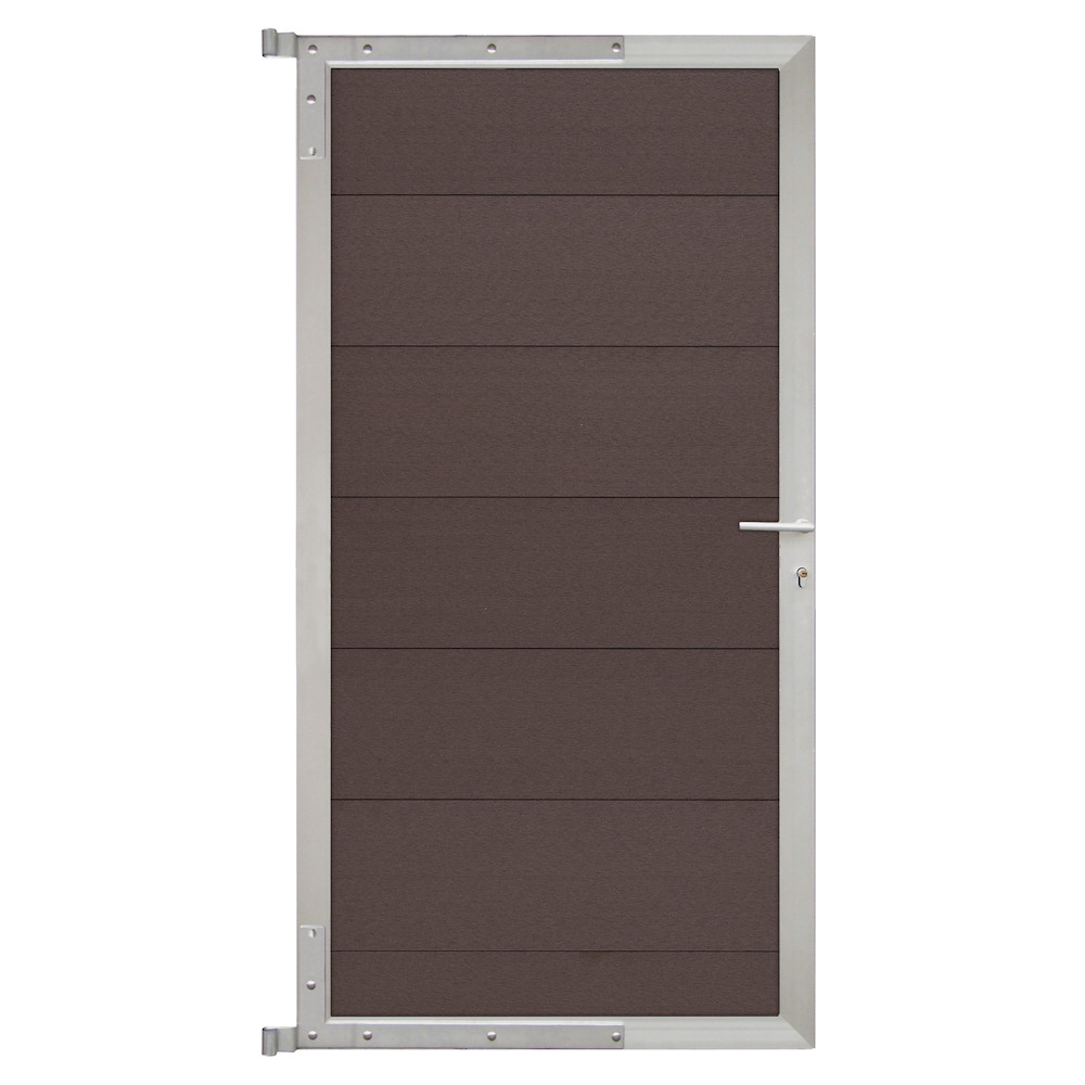 Tjörn-tor-komplettset 90 X 175 Cm, Mokka/silber