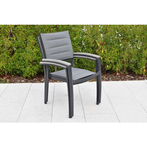 Pisa Set 5tlg Alu/kunststoff Tisch 160 X 90 Cm