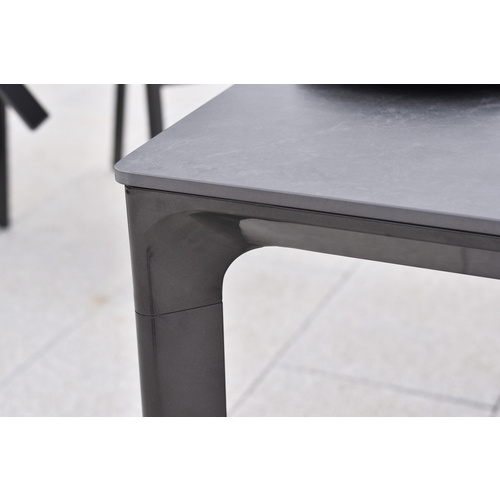Pisa Set 7tlg Alu/kunststoff Tisch 160 X 90 Cm
