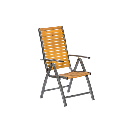 Santorin Set 5tlg Alu/akazie Tisch 150 X 90 Cm