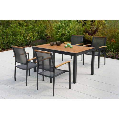 Itanos Set 5tlg Alu/kunststoff Tisch 150 X 90 Cm Bild 3