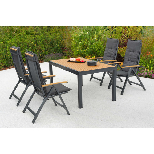 Itanos Set 5tlg Alu/kunststoff Tisch 150 X 90cm Bild 5