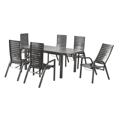 Siros Set 7tlg. 6 Sessel, 1 Ausziehtisch, 150 (200) X 90cm Bild 3