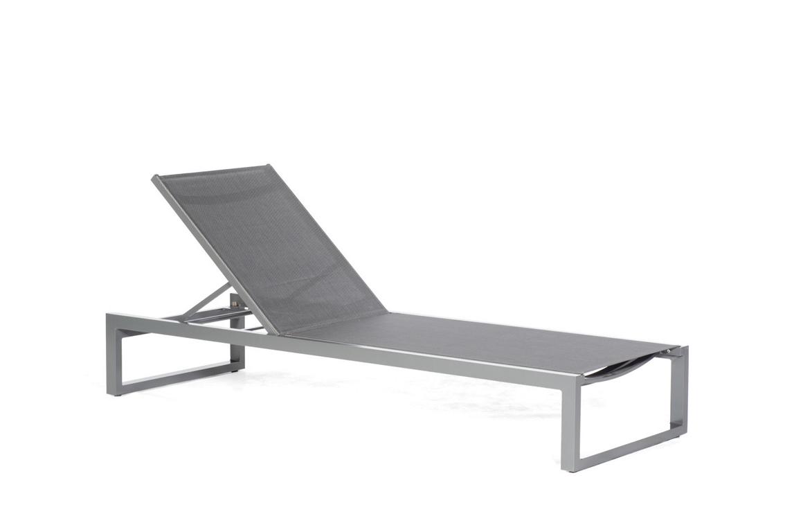Liege Argos Alu Anthrazit, Textilbezug S Chwarz-silber Sonnenpartner