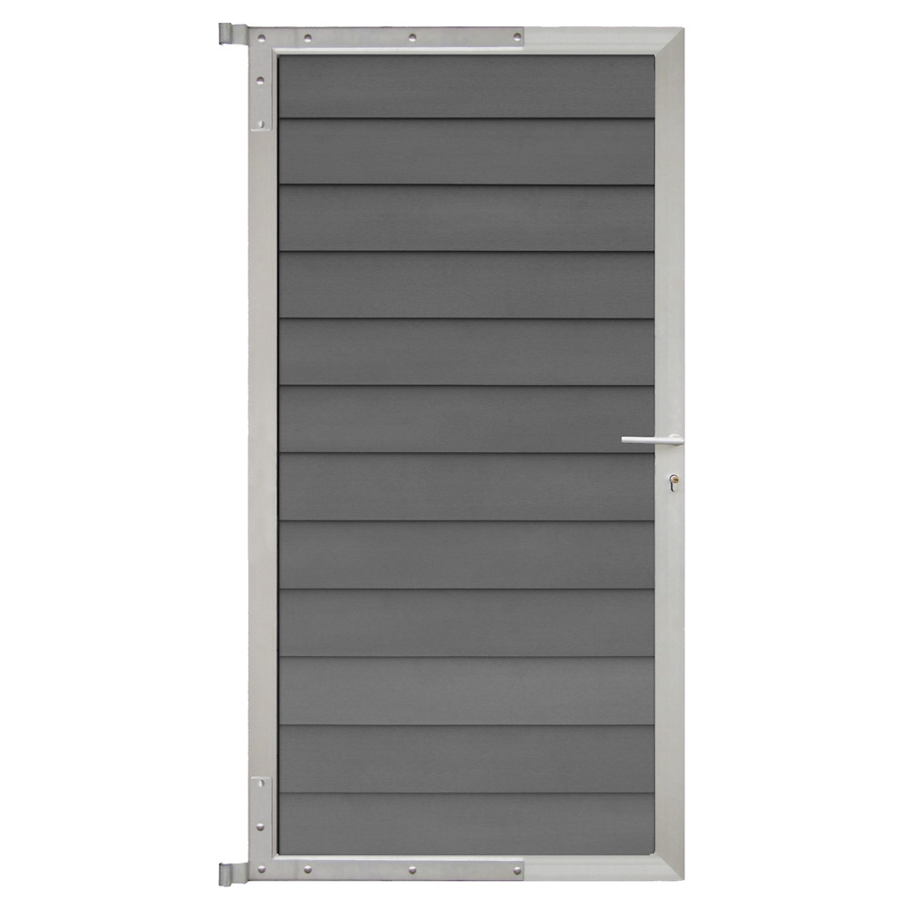 Skär-tor-komplettset 90x175cm Schiefergrau/silber