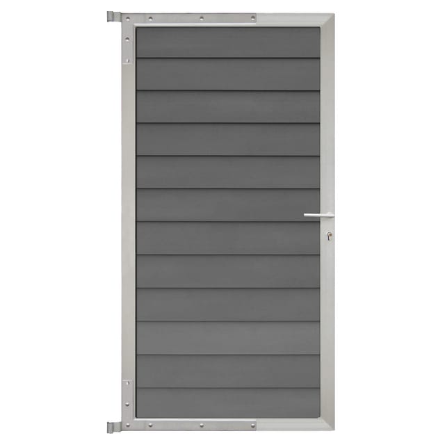 Skär-tor-komplettset 90x175cm Schiefergrau/silber