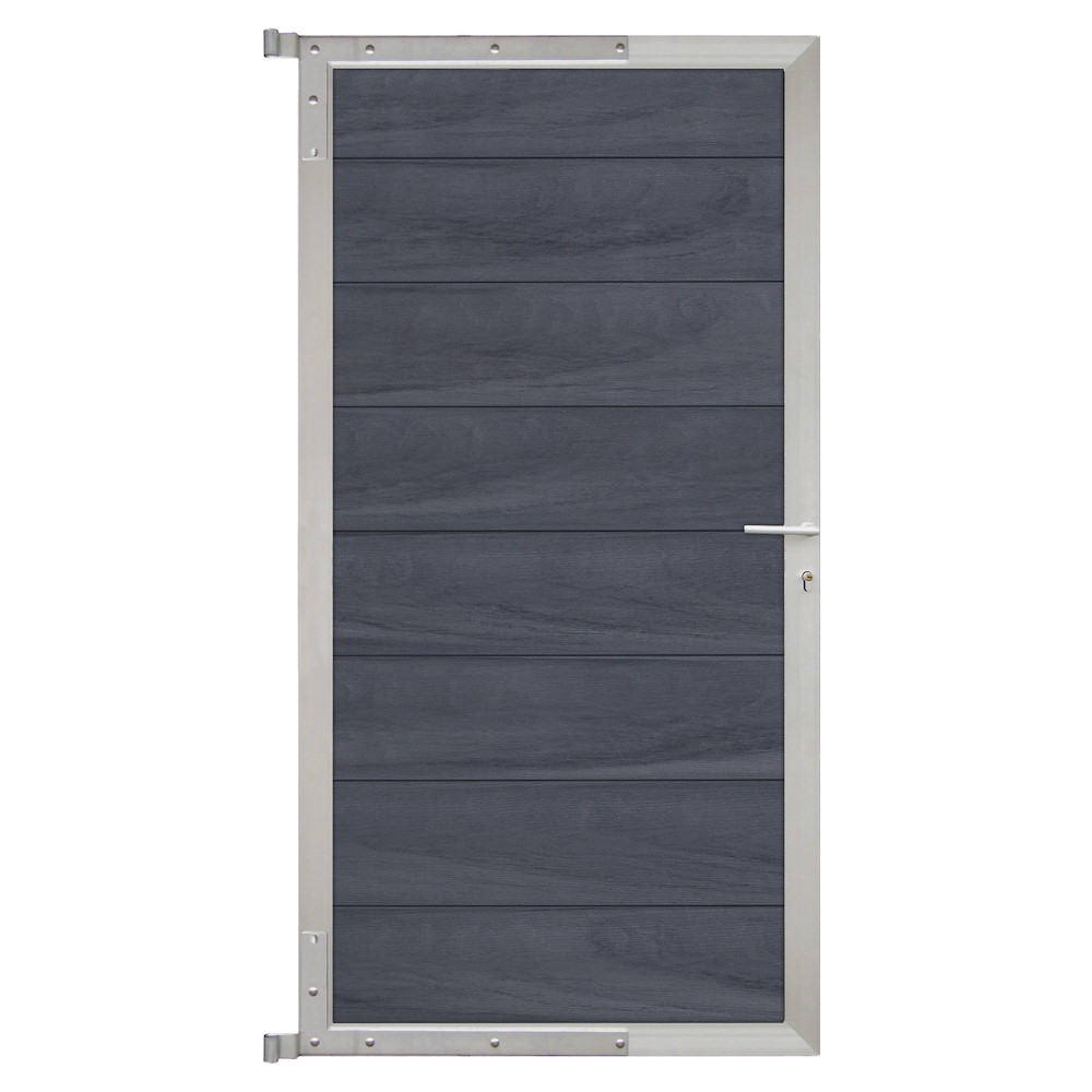 Öland-tor-komplettset 90 X 175 Cm, Greystone/silber