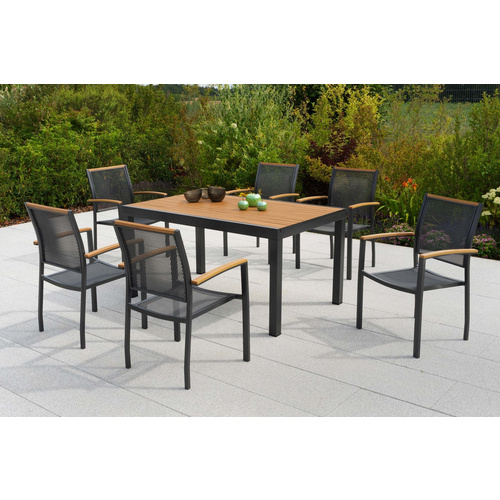 Itanos Set 7tlg Alu/kunststoff Tisch 150 X 90 Cm Bild 2