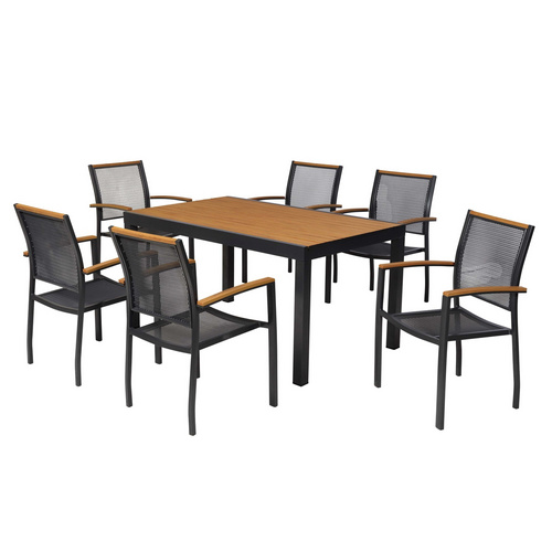 Itanos Set 7tlg Alu/kunststoff Tisch 150 X 90 Cm Bild 3