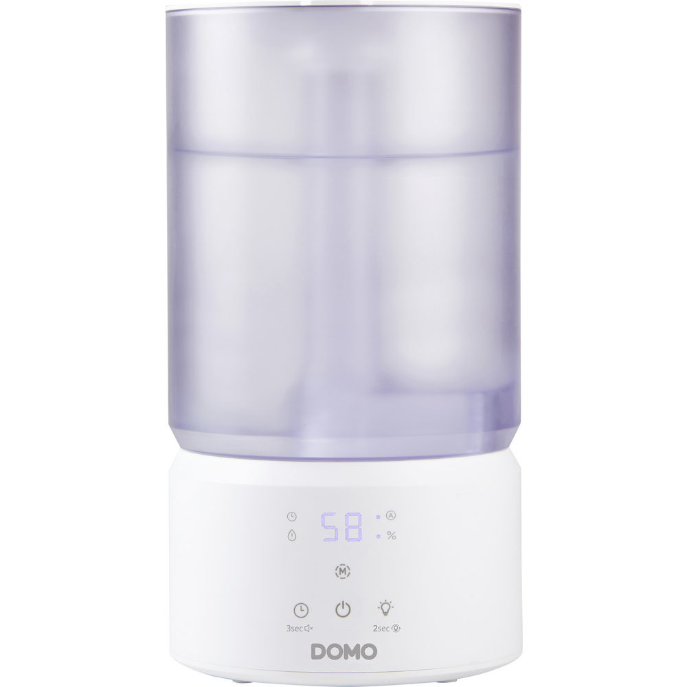 Domo Do267hd Ultraschall-luftbefeuchter 75 M³ 23 W Weiß, Durchsichtig
