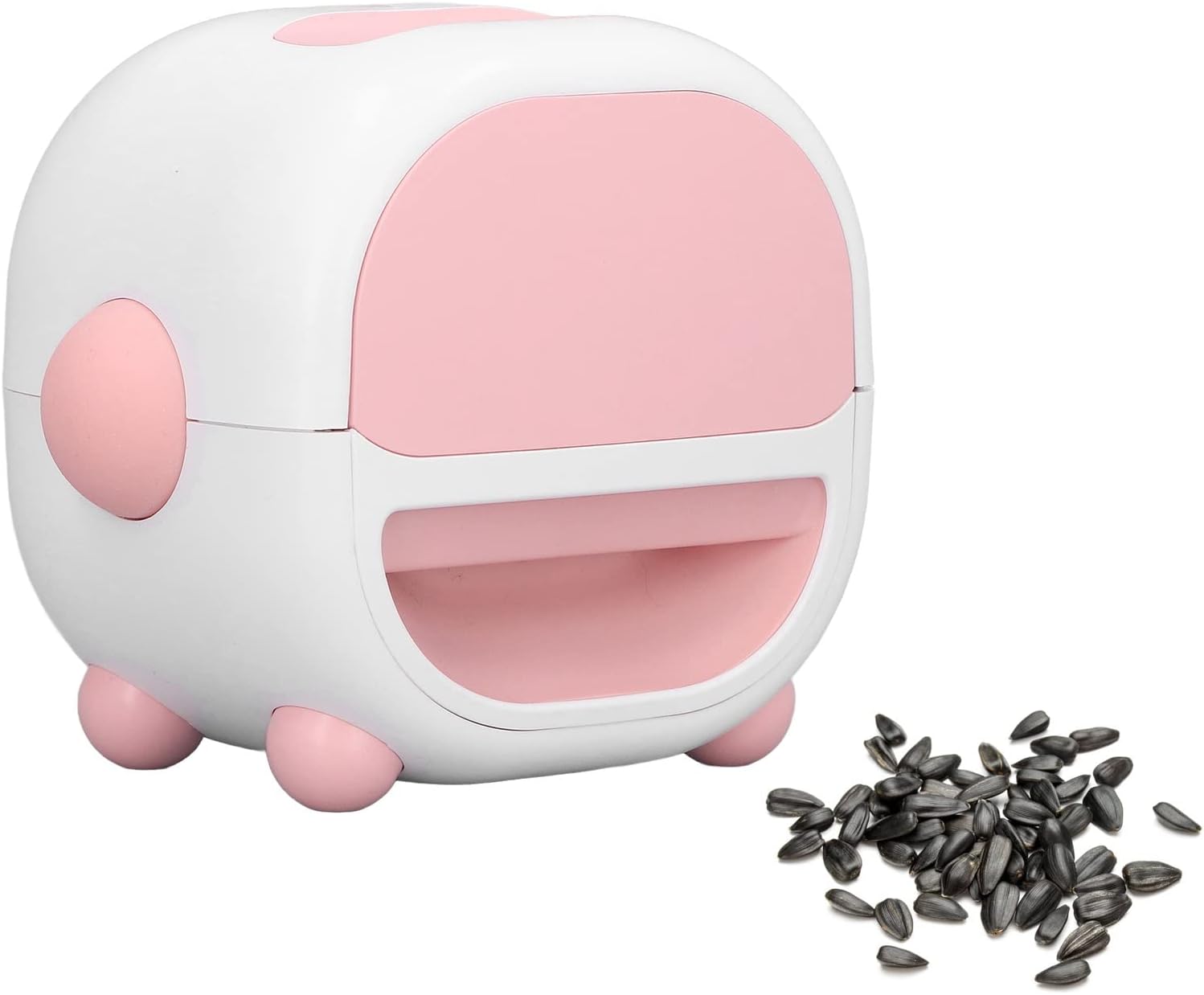 [neuwertig]elektrischer Sonnenblumenkern-knacker Usb-wiederaufladbar - Automatische Nussschälmaschine Für Kerne, Nüsse & Samen - Leise & Einfach Zu Bedienen - Küchenhelfer Geschenk Idee (rose)