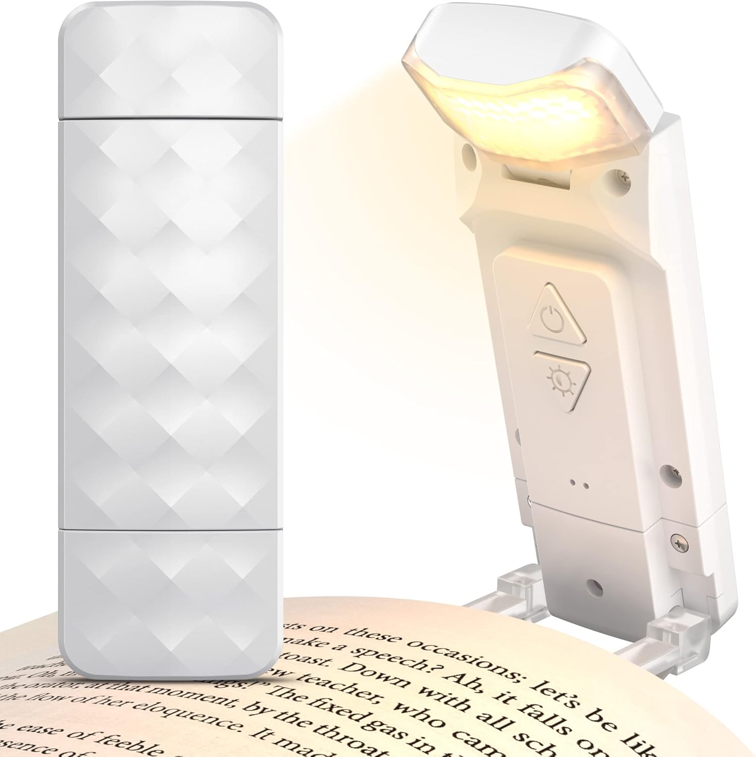 [neuwertig]leselampe Led Mit Clip - 3 Farbtemperaturen & 5 Helligkeitsstufen, Usb Wiederaufladbare Buchlampe Für Nachtsicht, Schlafzimmer, Reise - Perfektes Geschenk Für Bücherliebhaber,(weiß)