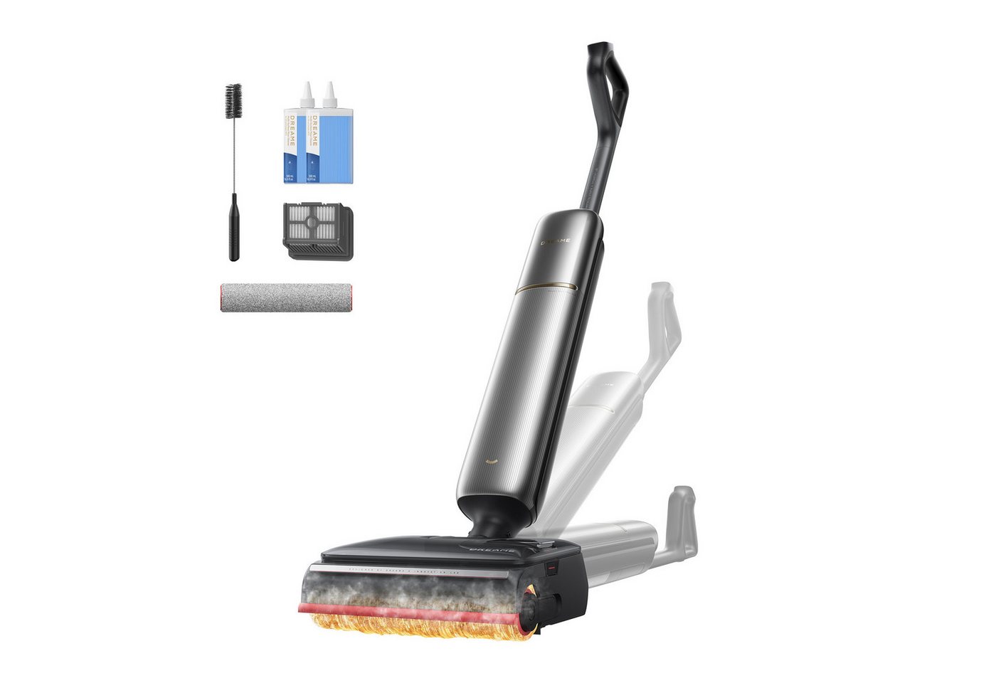 Dreame - T16 Pro Heat - Nass- Und Trockensauger, Extrem Flach Mit 9,85 Cm, Wischen Mit 90 °c Heißem Wasser, Ölbeseitigung, Drei Kanten Bild 3