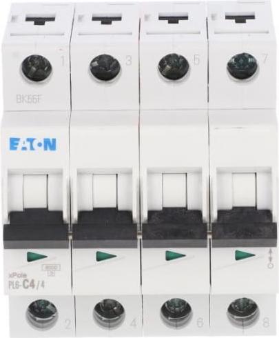 Leitungsschutzschalter 4p C 4a 6ka Ac Pl6-c4/4 166527