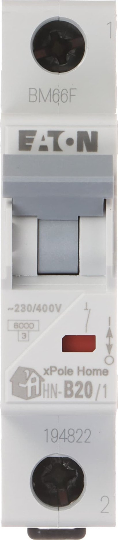 Leistungsschalter Eaton Hn-b20/1 Typ B 20a 230 400 V