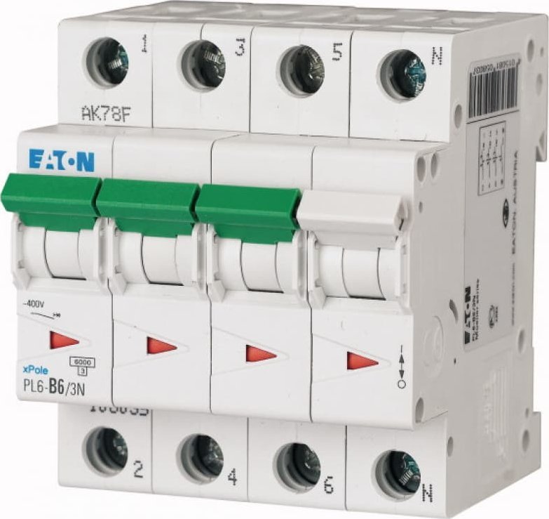 Leistungsschutzschalter Eaton Pl6-c2/3n 2 A 6 Ka