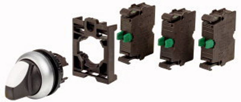 [neuwertig] B-ware Eaton M22 Wrk 3 K10 Bvp Wahlschalter Frontring Kunststoff Knebel Schwarz 1 St.