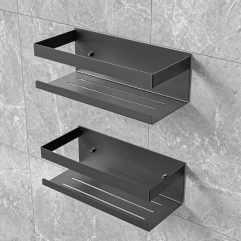 Etagere Douche Sans Percage, 2 Pcs Rangement Douche En Acier Inoxydable Sus304, Etagere Salle De Bain Pour Le Gel Douche Et Le Shampooing