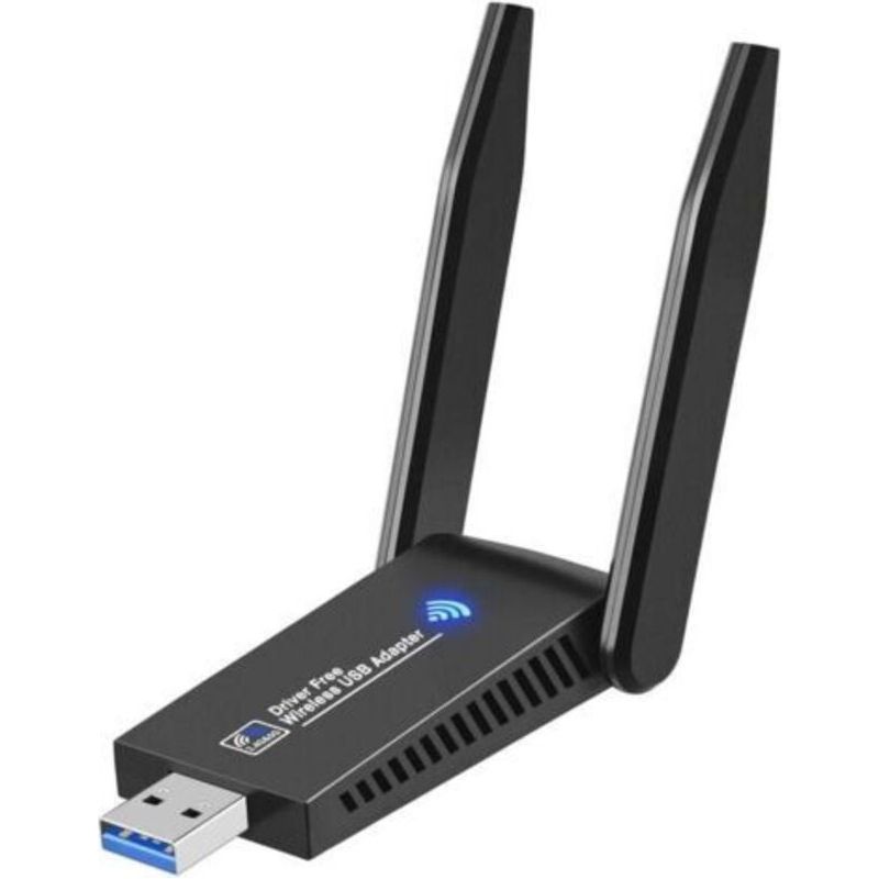 Clé Wifi Puissante Usb 3.0 Double Bande, 2.4g / 5.8ghz, Adaptateur Wifi Pour Pc/ordinateur Portable/tablette, Compatible Avec Windows 11/10/8/7/vista/xp, Mac Os X