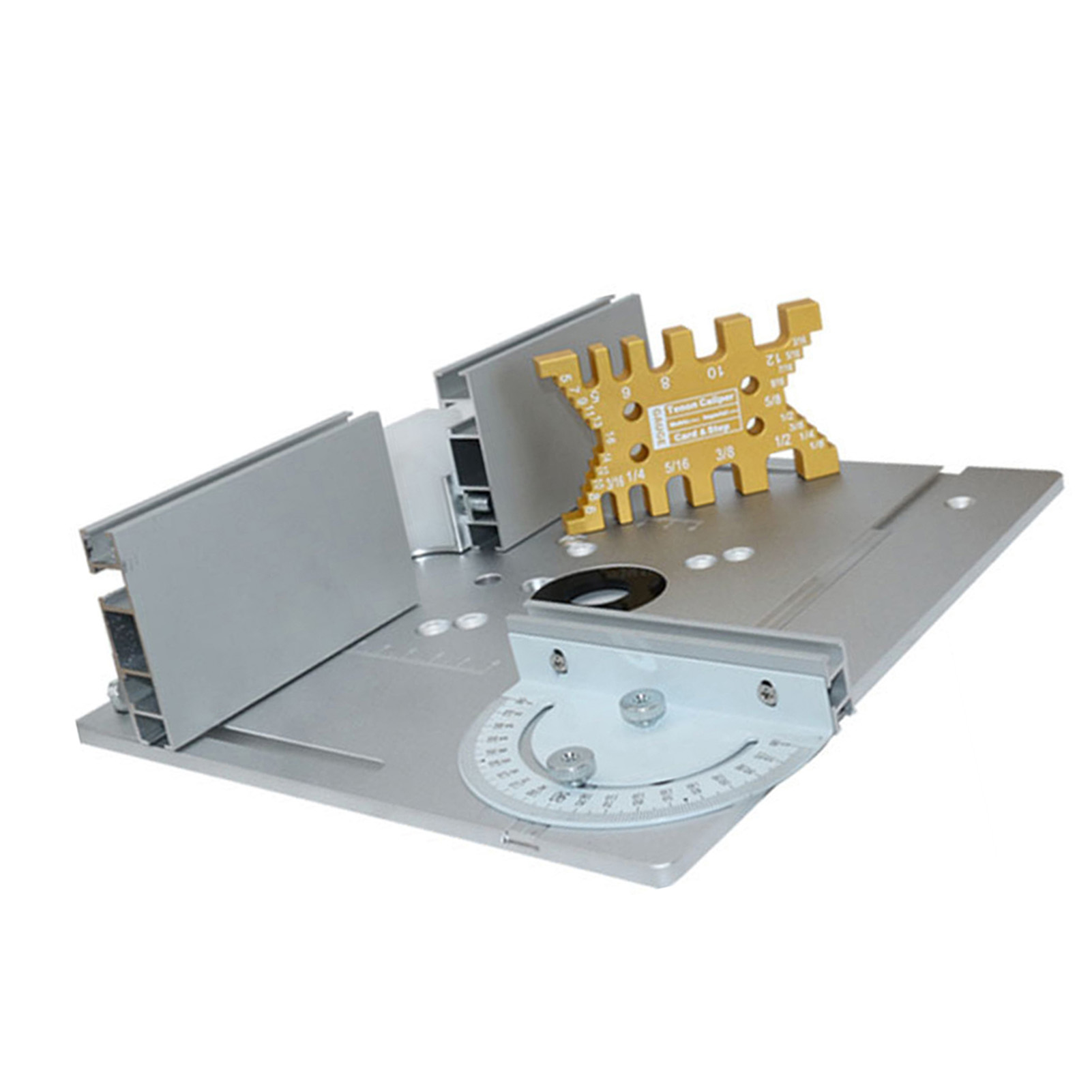 Satz Aus 4 Aluminiumlegierungs-einsatzplatten Für Frästische, Holzfrässtützen, Schneidemaschinen, Gravierhilfsmittel Und Holzbearbeitungswerkbänke.