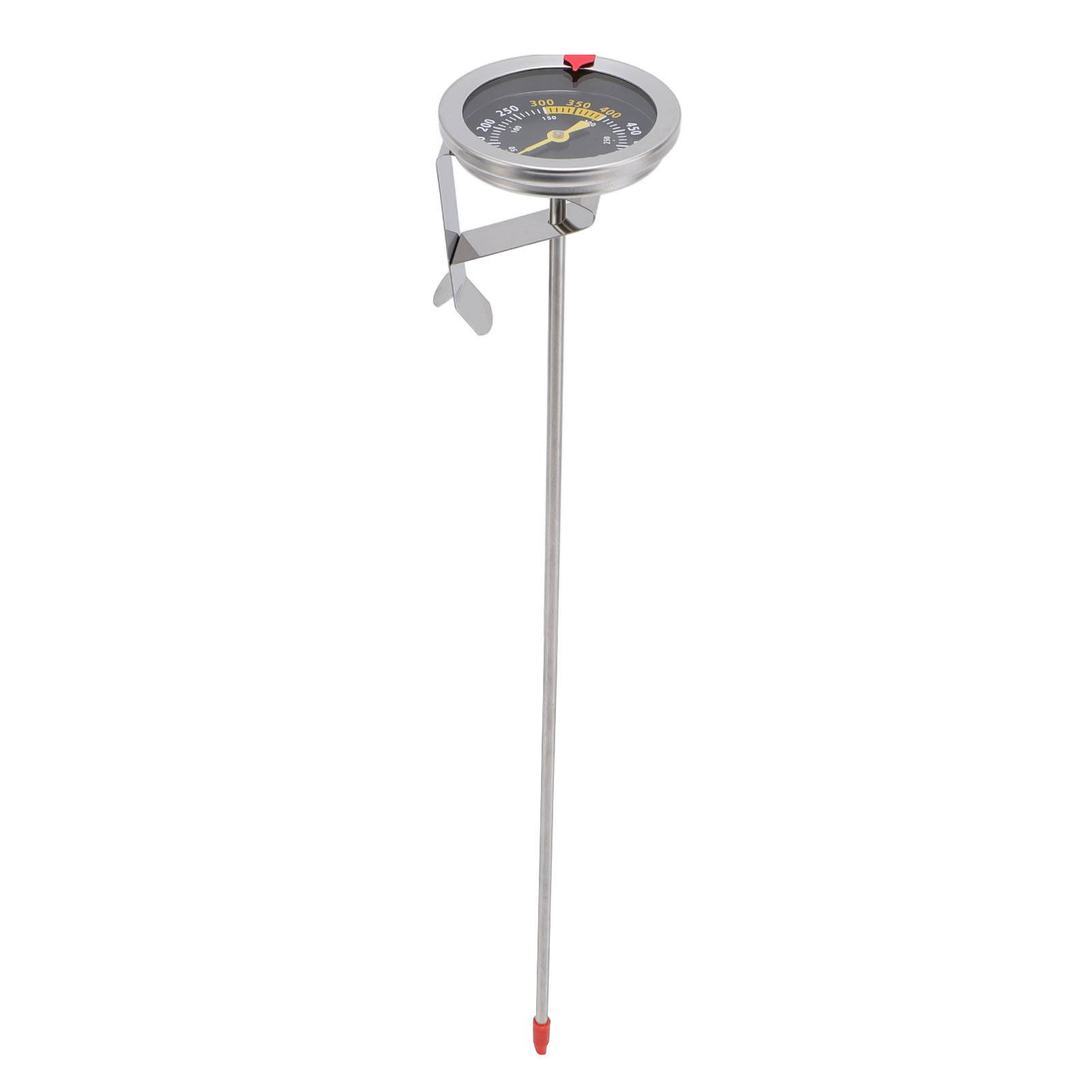 Zuckerthermometer, Ideal Zum Braten, Mit Edelstahlstiel, Zum Garen Von Grillfleisch (wie Pute), 5,3 Cm (2,1 Zoll) Kugel Und 30 Cm (11,81 Zoll) Sonde.