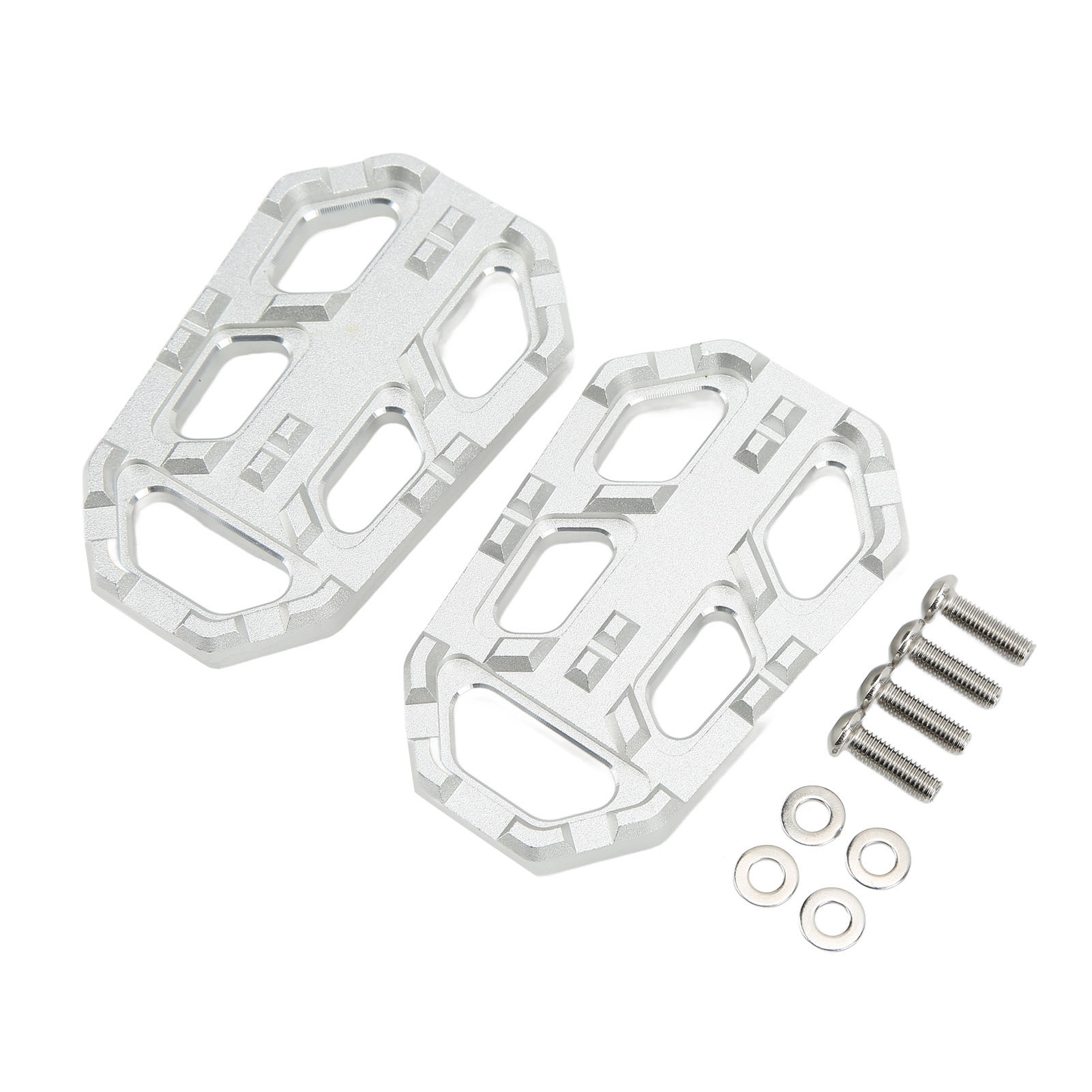 Verbreiterte Motorrad-fußrasten, 2 Stück, Aluminiumlegierung, Ersatz Für Cb500x 2015–2016, Silber