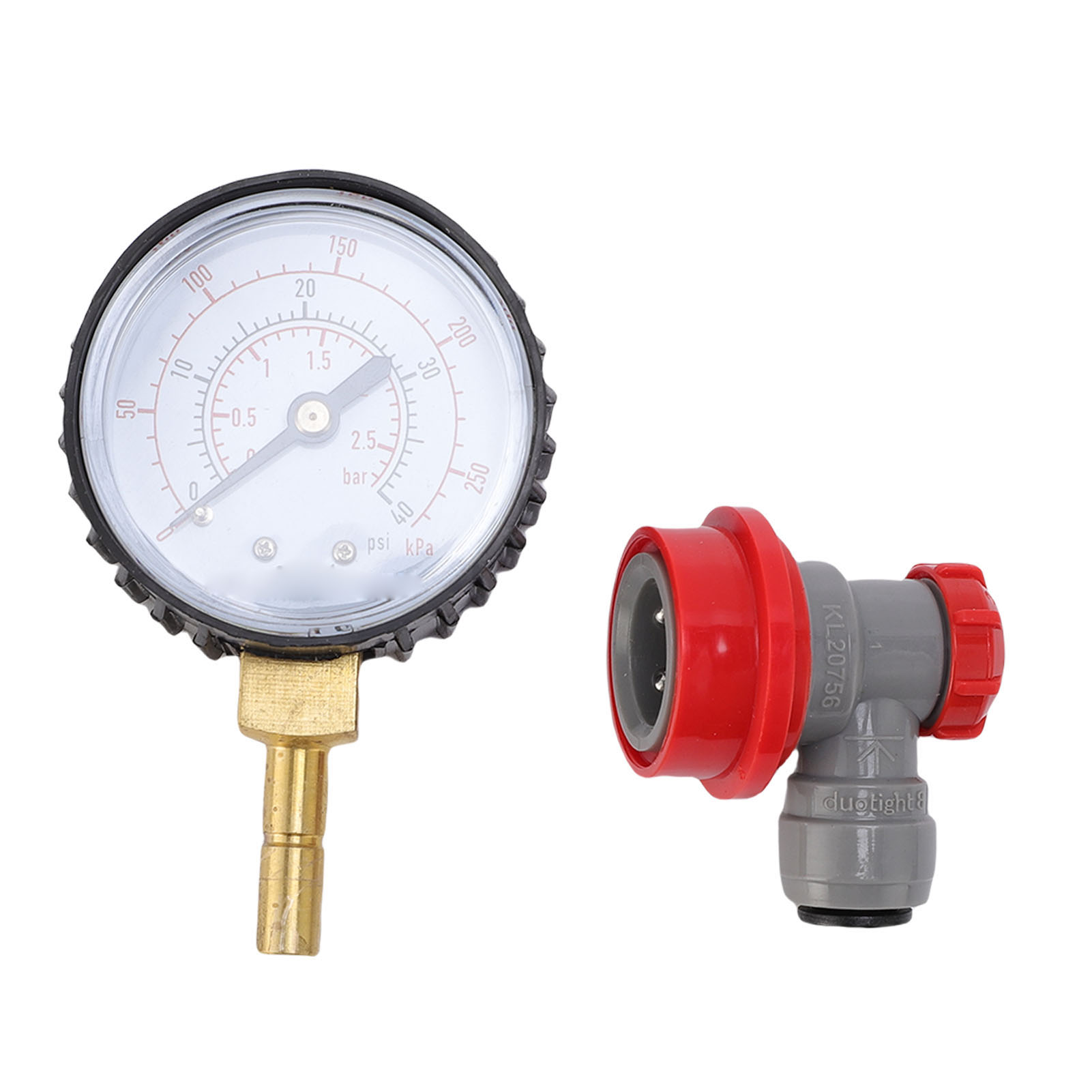 Schneller 0-40 Psi Druckprüfer Für Bierfässer Mit Kugelsperre Und Lecksuchgerät Für Heimbrauanlagen.