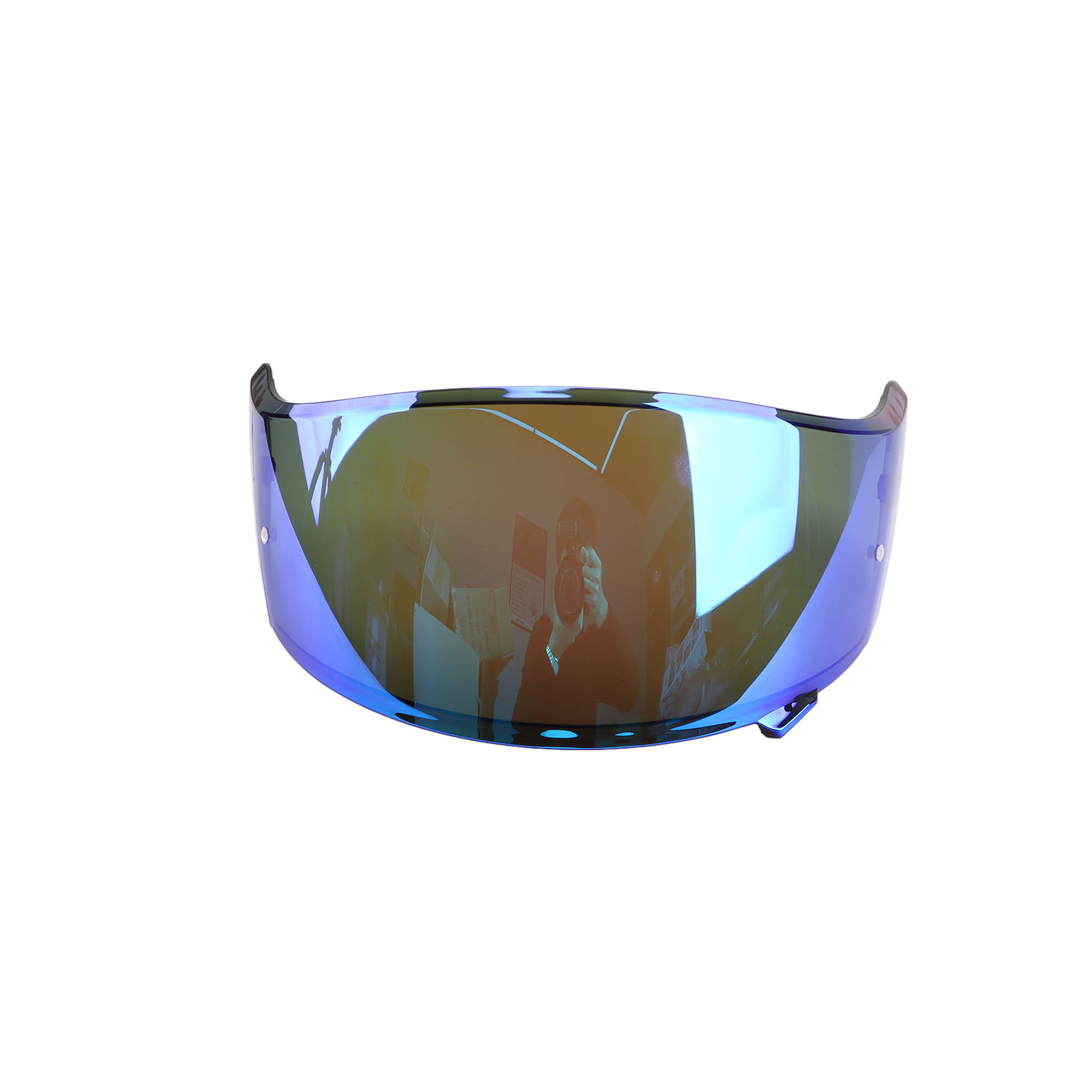 Motorradhelmvisier, Kratzfest, Winddicht, Verstärkter Polycarbonat-schutz, Ersatz Für Cns-3 Blau
