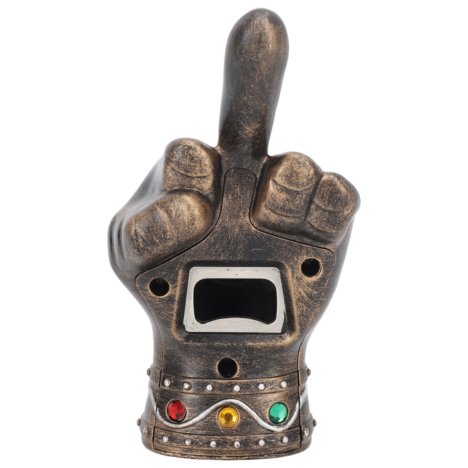 Tragbarer Flaschenöffner In Form Eines Mittelfingers Für Männer, Ehemänner, Väter, Großväter, Freunde, Goldfarben.