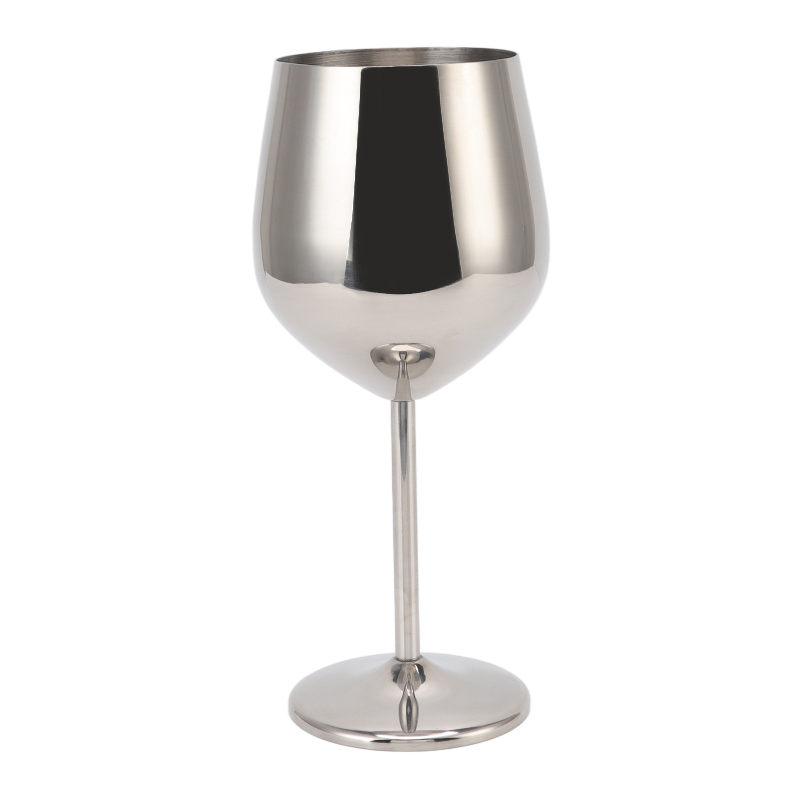 Elegantes, Widerstandsfähiges Weinglas Aus Metall Und Edelstahl, Ideal Für Partys, Hochzeiten Und Bankette. Silberfarben. Fassungsvermögen: 500 Ml.