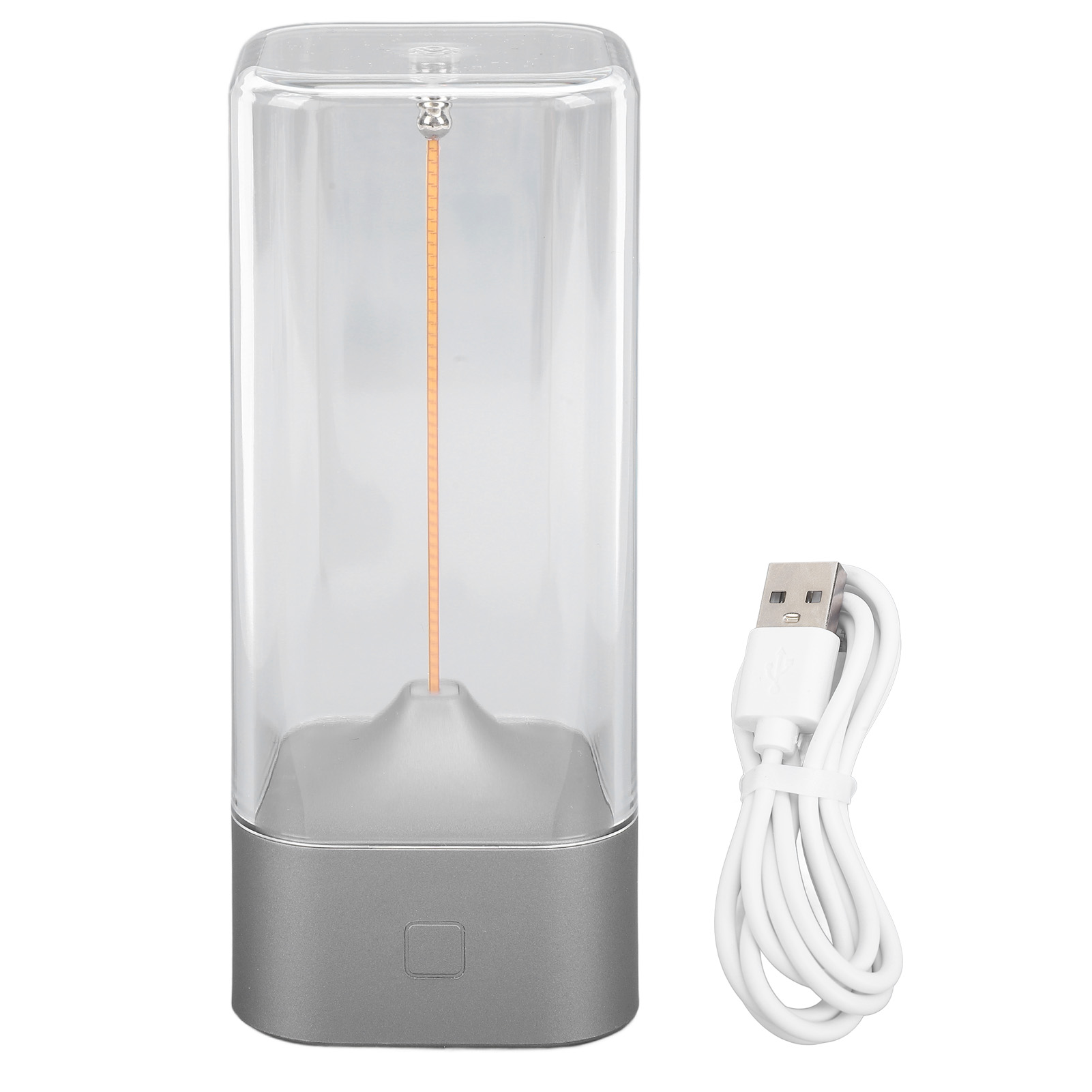Led-tischleuchte Mit Magnetischem Glühfaden, Usb-aufladbar, Touch-steuerung, Kabellos, Modernes Design, Ideal Für Nachttisch, Schreibtisch, Wohnzimmer, Bar, Camping, Silberfarben.