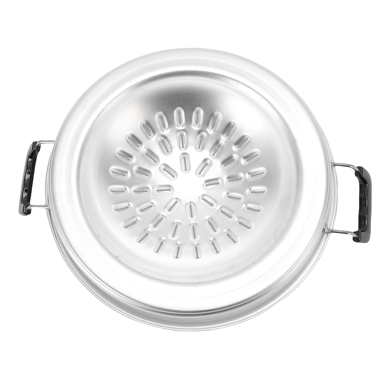 Thailändische 2-in-1 Grillpfanne, Antihaftbeschichtung, Gleichmäßige Hitzeverteilung, Aluminium, Für Holzkohle, Für Den Innen- Und Außenbereich, 30 Cm/11,81 Zoll, Originalfarbe.