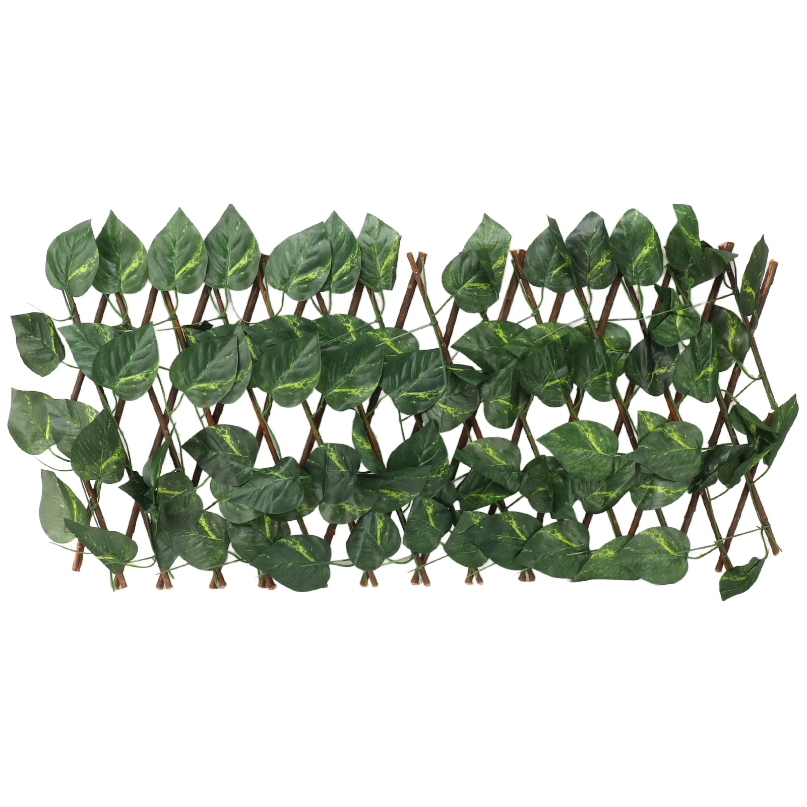 Künstliche Hecken, Simulierter Zaun, Ausziehbarer Sonnenschutz, Wasserfeste Formhecke Für Den Garten, Blätter Epipremnum Aureum