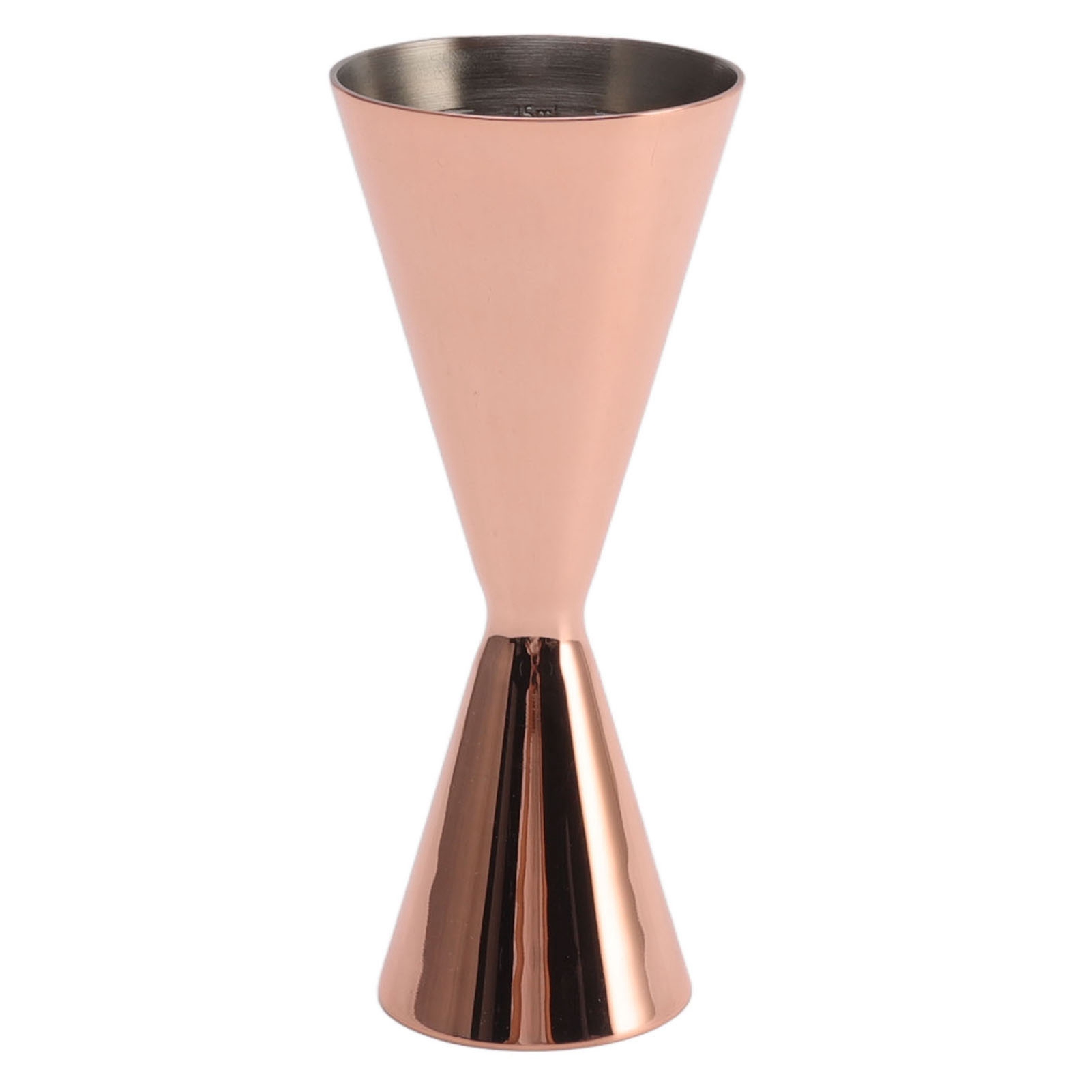 Doppelter Cocktailmessbecher Aus Edelstahl, Innovativer Weinmessbecher Für Barkeeper, 1/2 Oz Mit Kupferbeschichtung.
