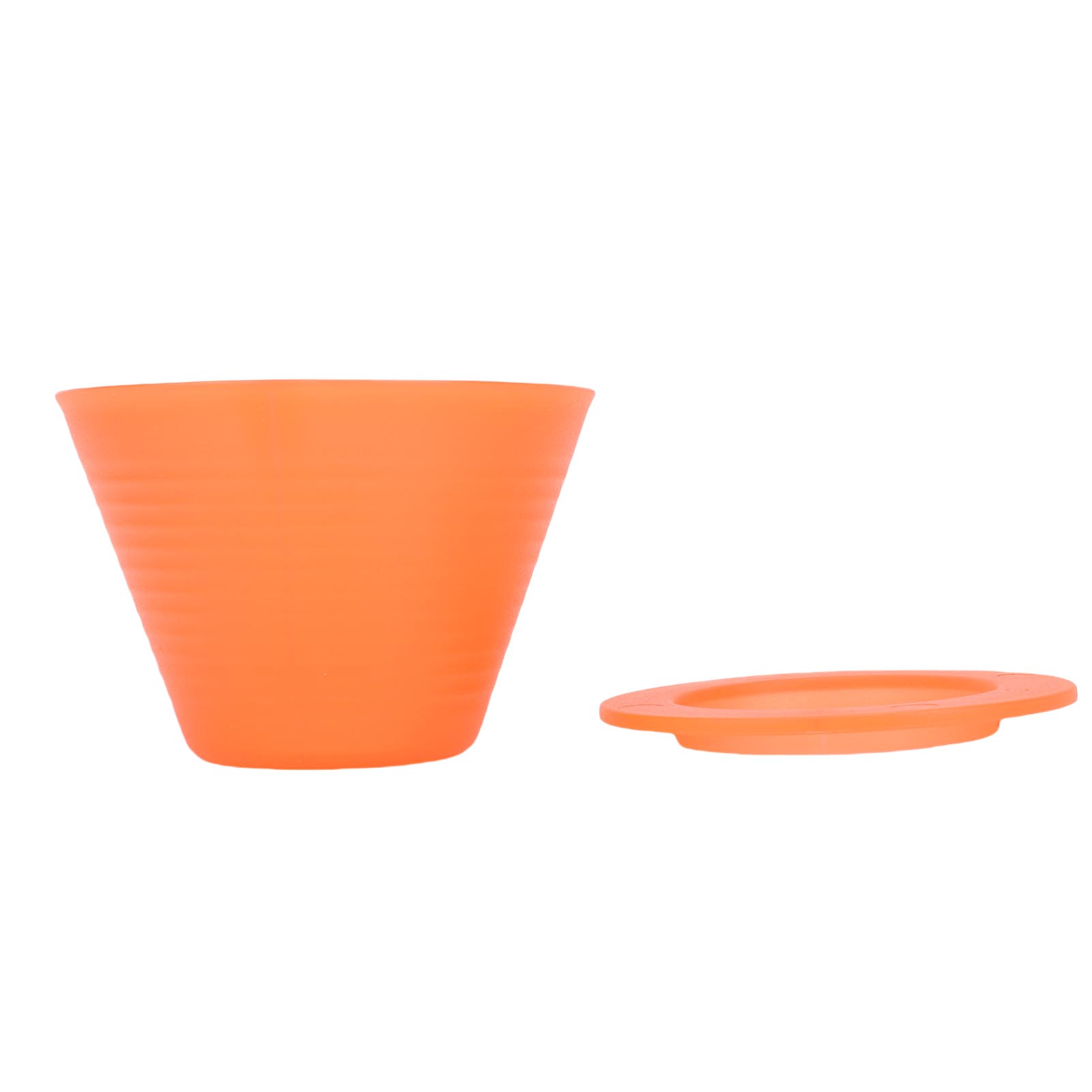 Flacher Kaffeefilter Aus Lebensmittelechtem Pp, Für Die Manuelle Kaffeezubereitung, Für Den Heim- Und Profigebrauch, Orange Farbe.