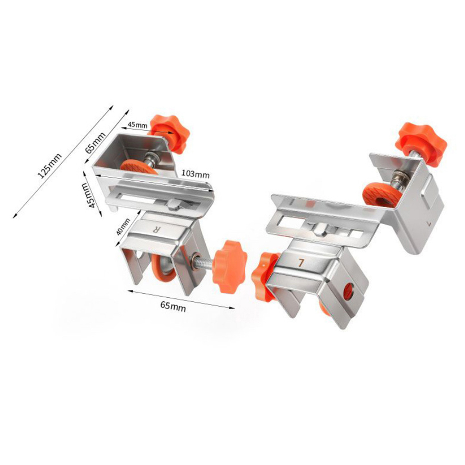 Set Mit 4 Edelstahlclips Zur Befestigung Von Schubladenfronten An Holzplatten. Einfache Handhabung. Professionelles Profil, Vielseitig Einsetzbar. Inklusive Aufbewahrungstasche.